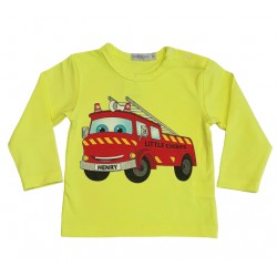 тънка блузка пожарна в неоново жълто-67152
