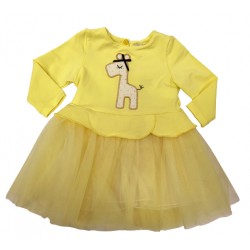 жълта рокля с жирафче-99301